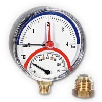 Термоманометр радиальный FR 828