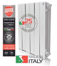 Радиатор ROYAL THERMO Piano Forte 500, Bianco Traffico 6 сек