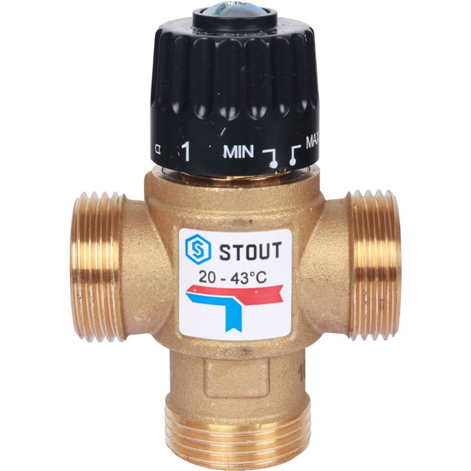 Купить недорого SVM-0120-254325 SVM-0120-254325 STOUT Термостатический смесительный клапан для систем отопления и ГВС. G 1” M, 20-43°С KV 2,5 м3/ч 6 373 руб.