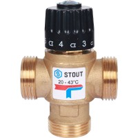 Купить недорого SVM-0120-254325 SVM-0120-254325 STOUT Термостатический смесительный клапан для систем отопления и ГВС. G 1” M, 20-43°С KV 2,5 м3/ч 8 814 руб.