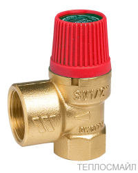 Клапан предохранительный SVH для систем отопления (красная крышка) SVH 15 х 1 1х1.1/4" 1,5бар
