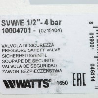 Купить недорого 10004701 10004701(02.16.104) Watts SVW 4 1/2 Предохранительный клапан 4 бар 1 837,92 руб.