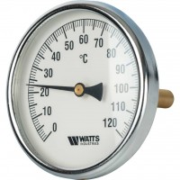 10006076(03.03.100) Watts F+R801(T) 100/100 Термометр биметаллический с погружной гильзой 100 мм
