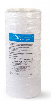Картридж Гейзер PPY 10-10BB, 10мкм, намоточный полипропилен для холодной воды, Арт.28056
