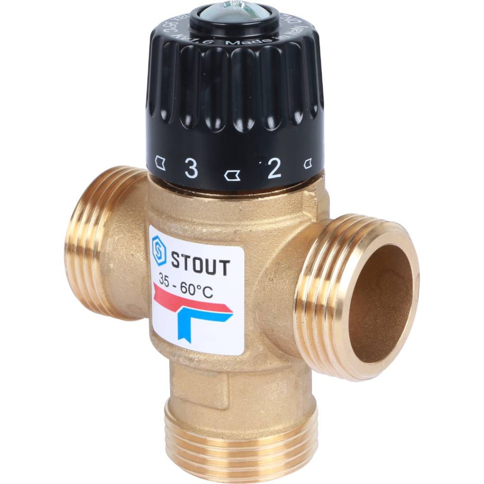 Купить недорого SVM-0120-166025 SVM-0120-166025 STOUT Термостатический смесительный клапан для систем отопления и ГВС 1