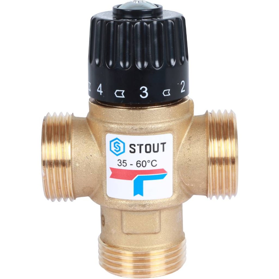 Купить недорого SVM-0120-166025 SVM-0120-166025 STOUT Термостатический смесительный клапан для систем отопления и ГВС 1" резьба 5 943 руб.